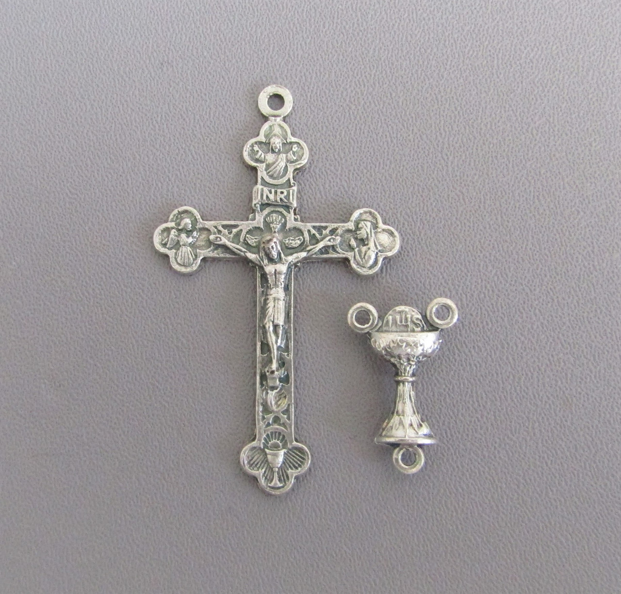 Rosary CENTER & CRUCIFIX Set First 1st Communion
