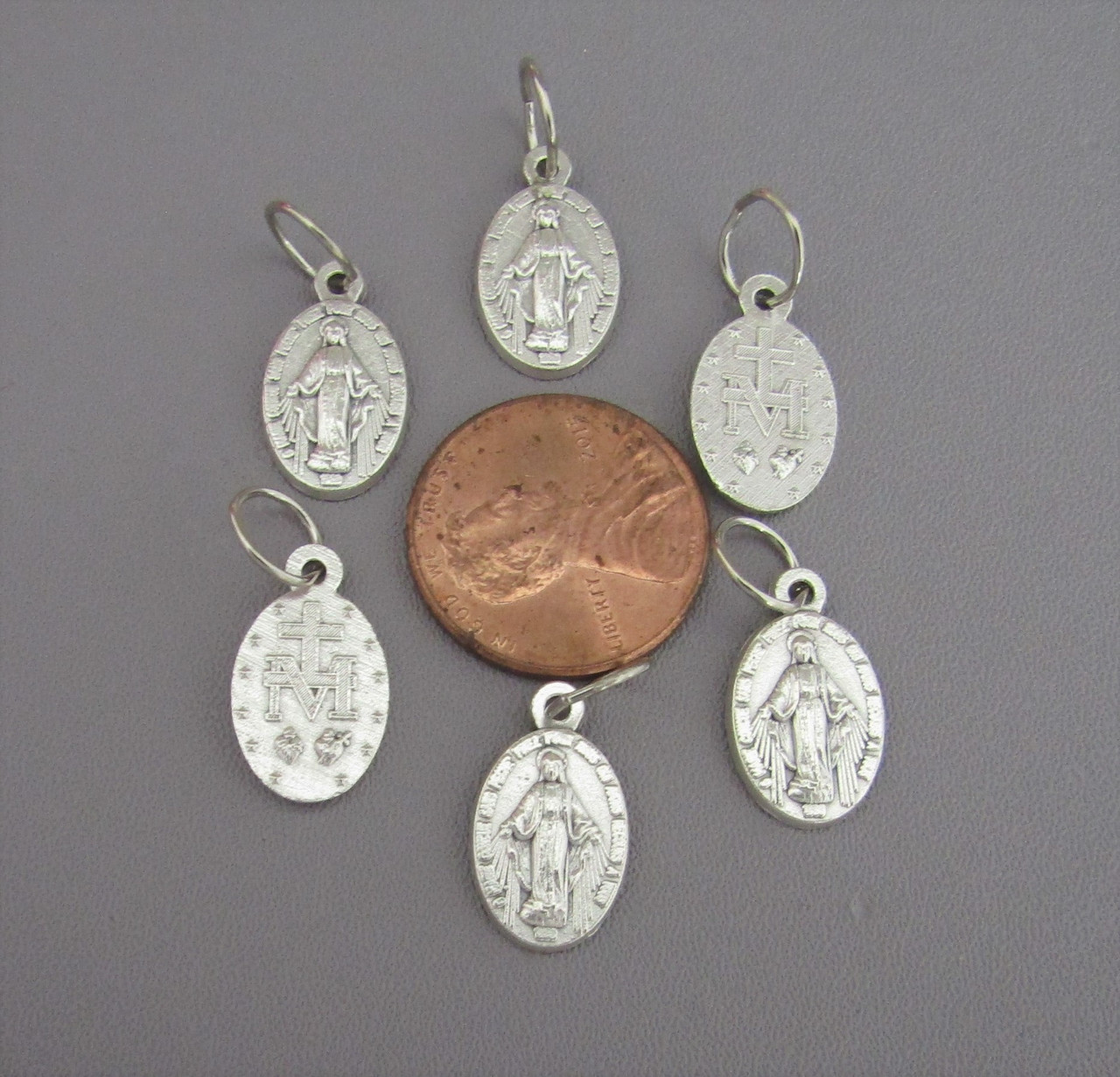 Miraculous Medal Charm SMALL ~Lot 6