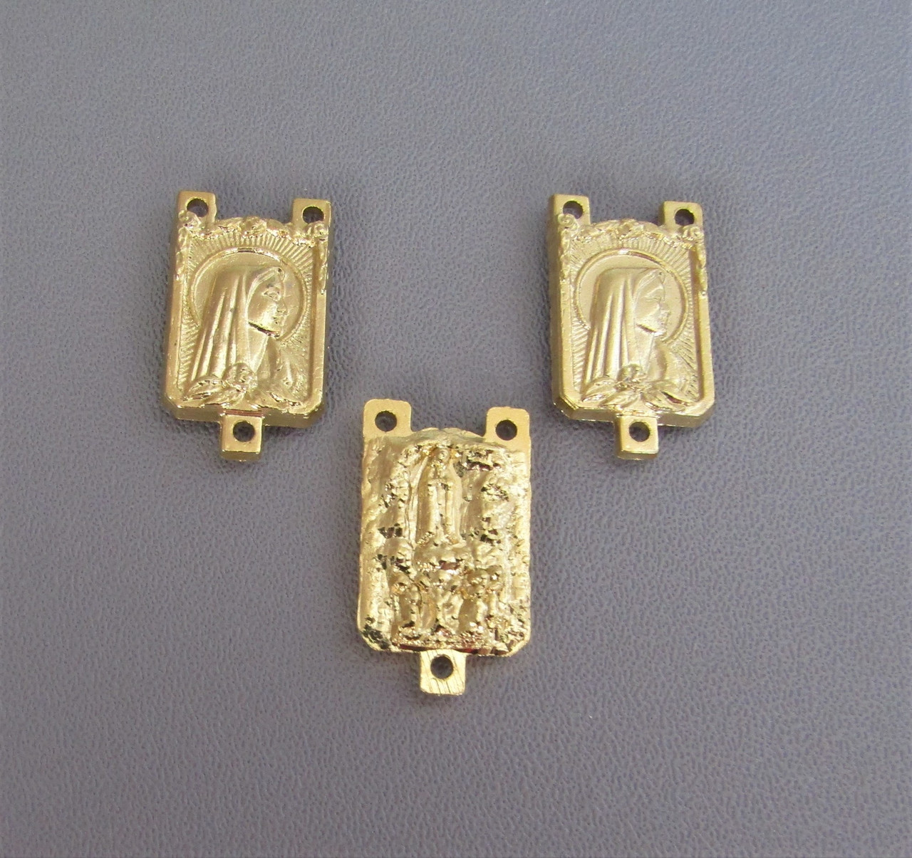 Lady of Fatima Center RECTANGLE Gold ~ Lot 3