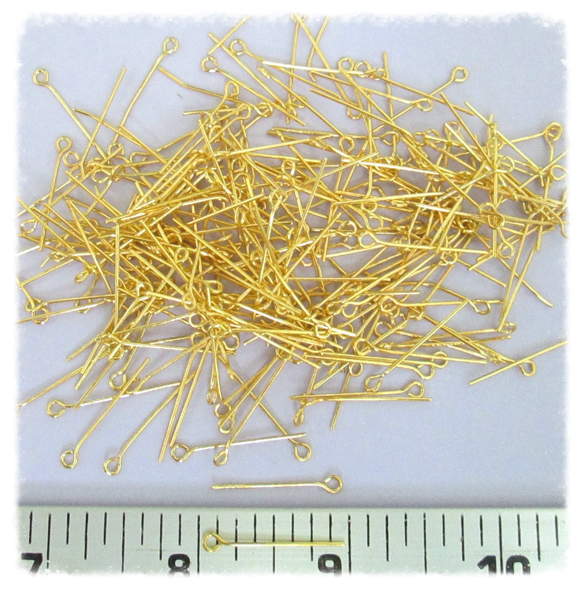 LARGE Gold Eye Pins 2.4cm  1"  ~ 1oz