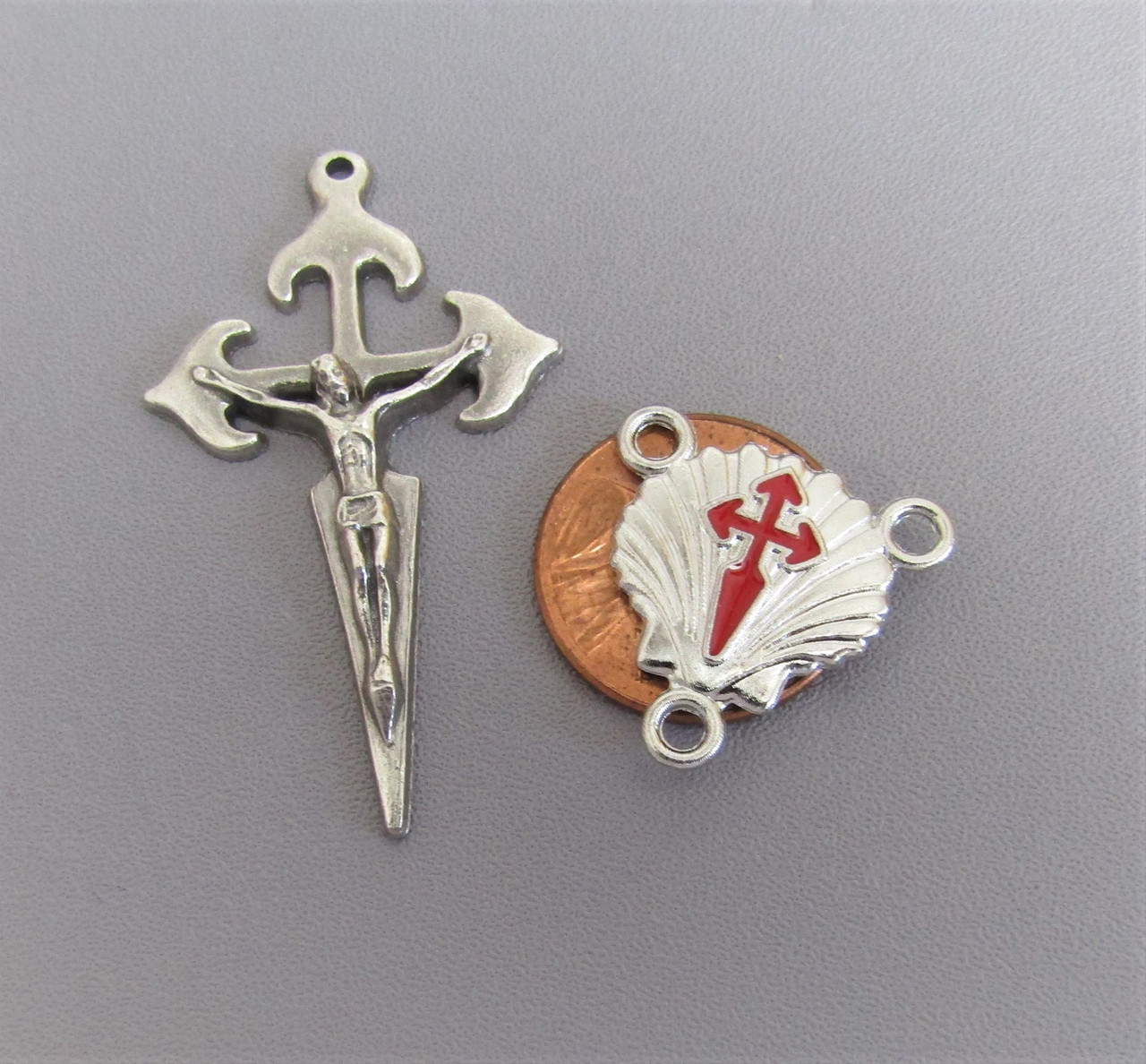  Rosary CENTER & CRUCIFIX St JAMES Camino de Santiago 