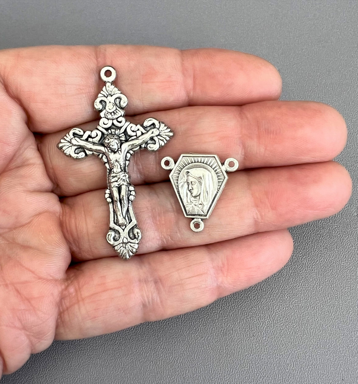 Lot 24 Rosary Crucifixes & Centers