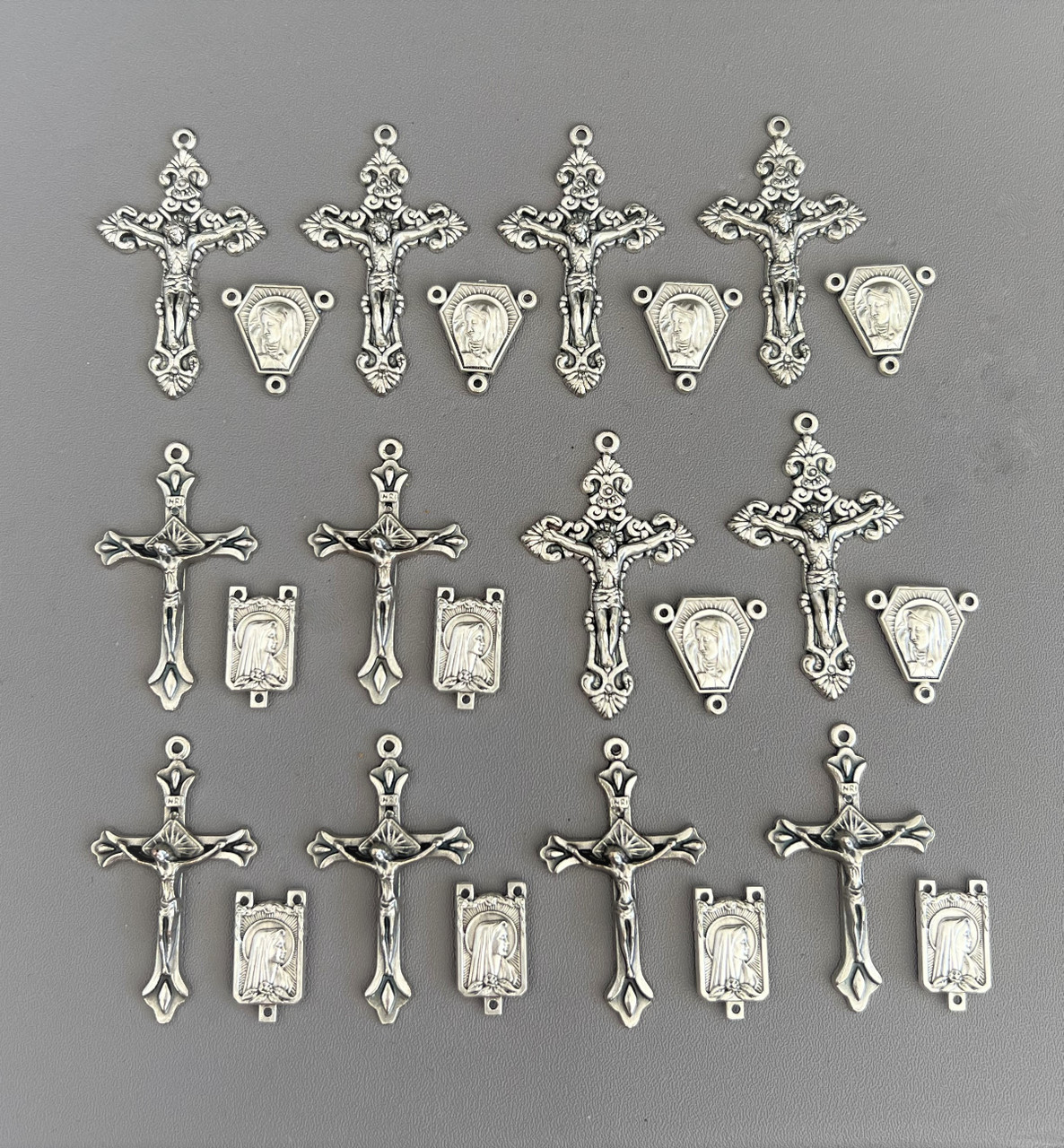 Lot 24 Rosary Crucifixes & Centers