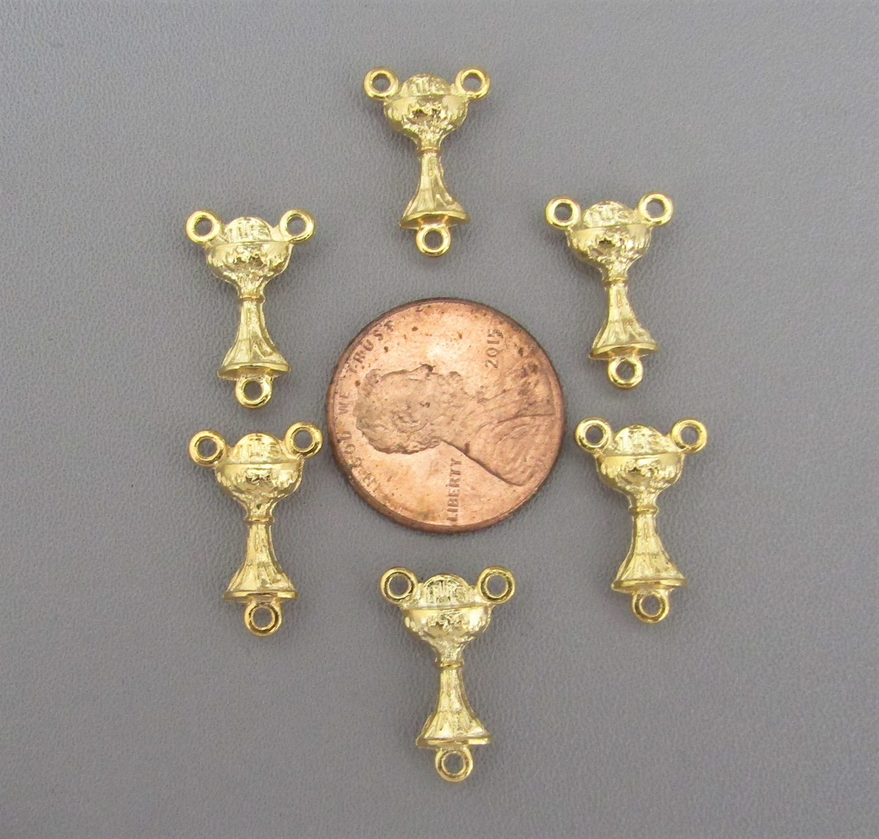Communion Chalice Center SMALL Gold -Lot 6