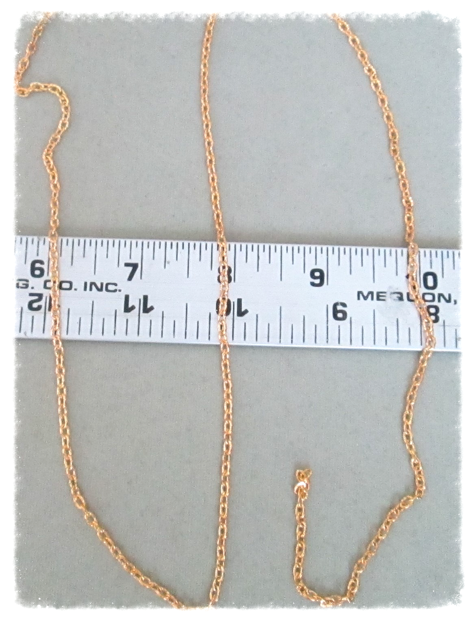 4ft GOLD Finish Chain 3mm Oval ~ Rosary Parts