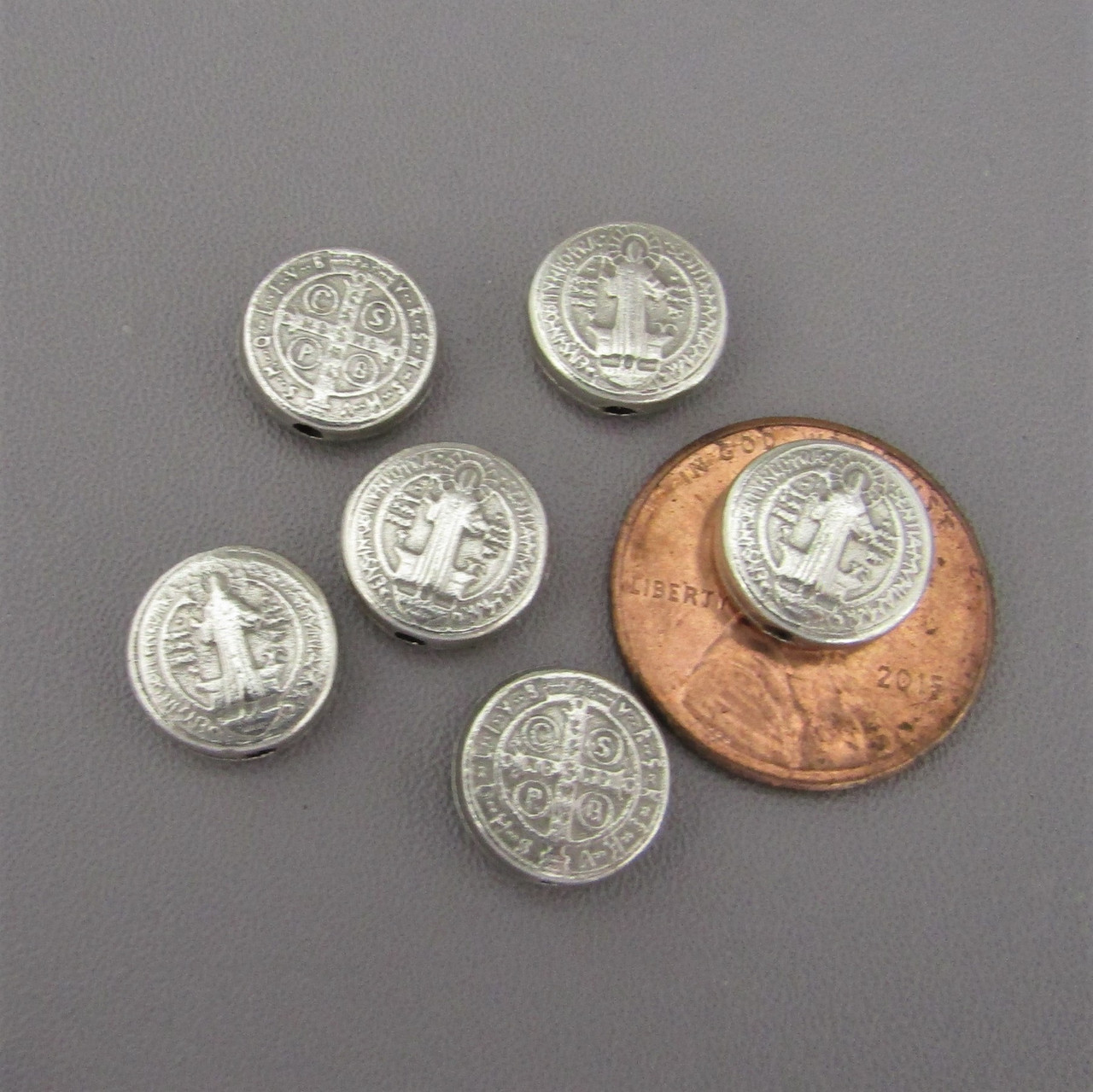 Rosary CENTER CRUCIFIX & PATERS Set ~ Saint BENEDICT 8pc