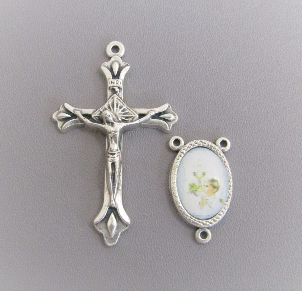 Rosary CENTER & CRUCIFIX First 1st Communion BOY