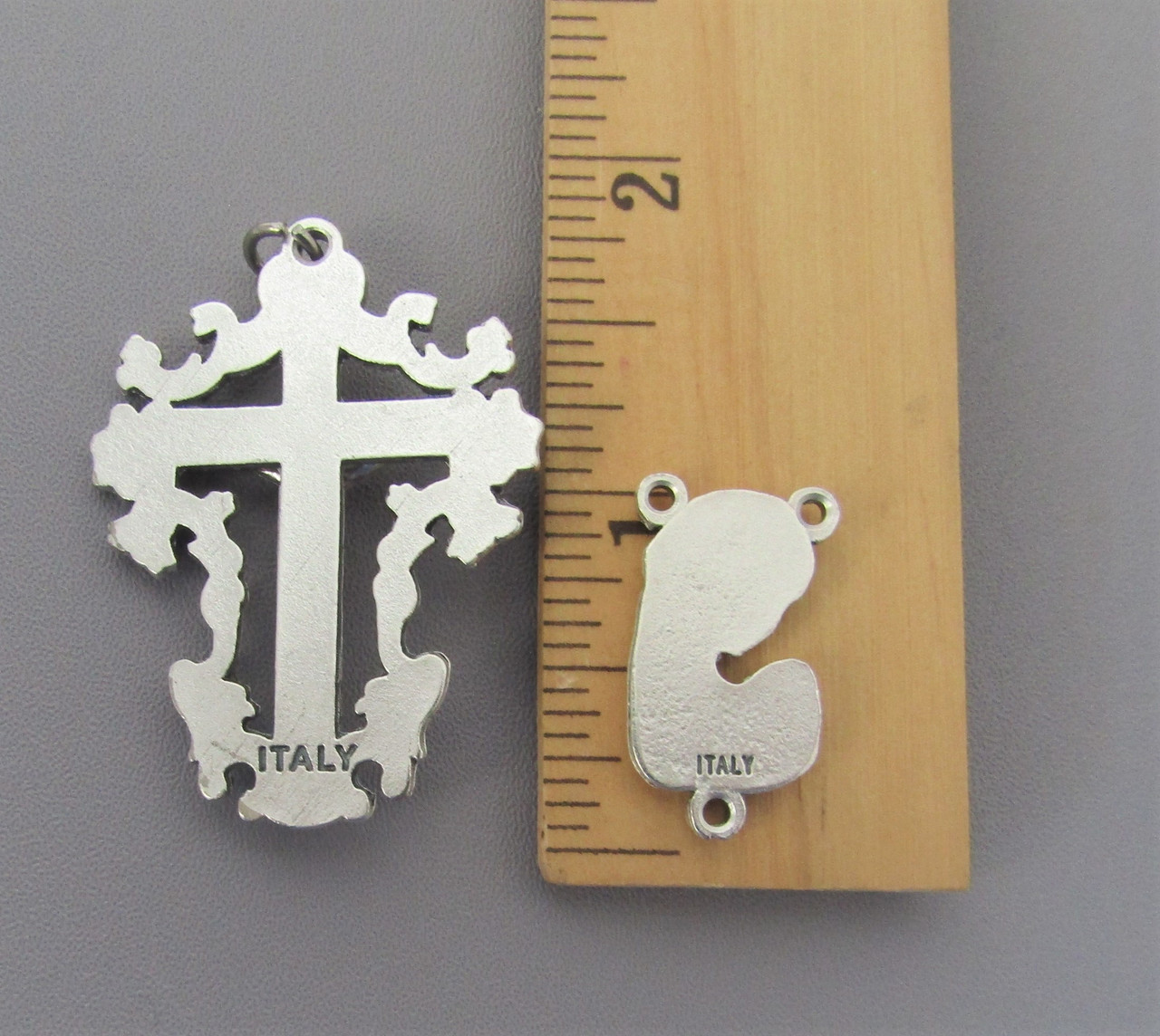 Madonna & Child SCROLL Crucifix & Centerpiece 2pc set