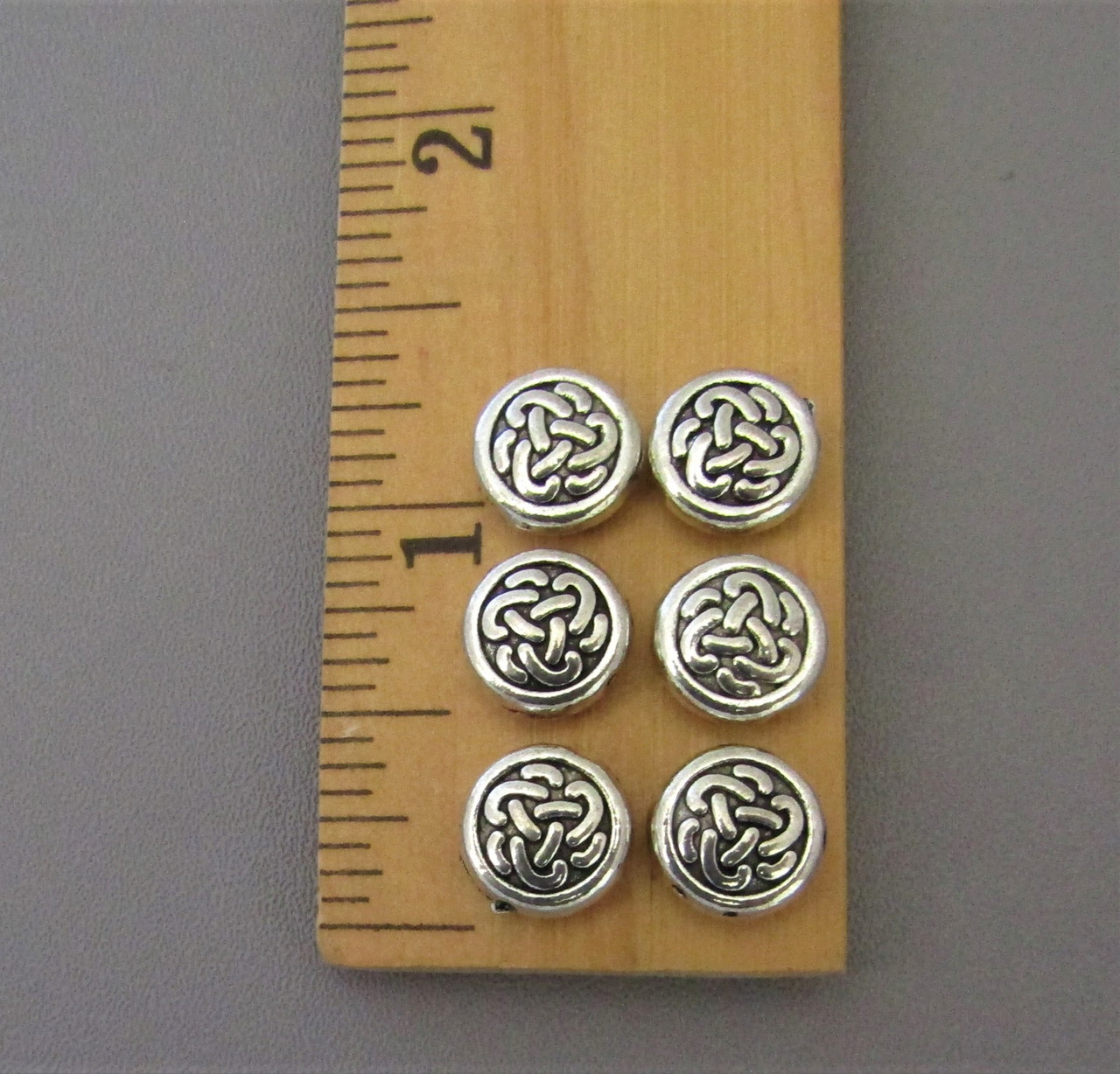 Rosary CENTER & CRUCIFIX 8pc Set ~ Celtic Saint Patrick SILVER