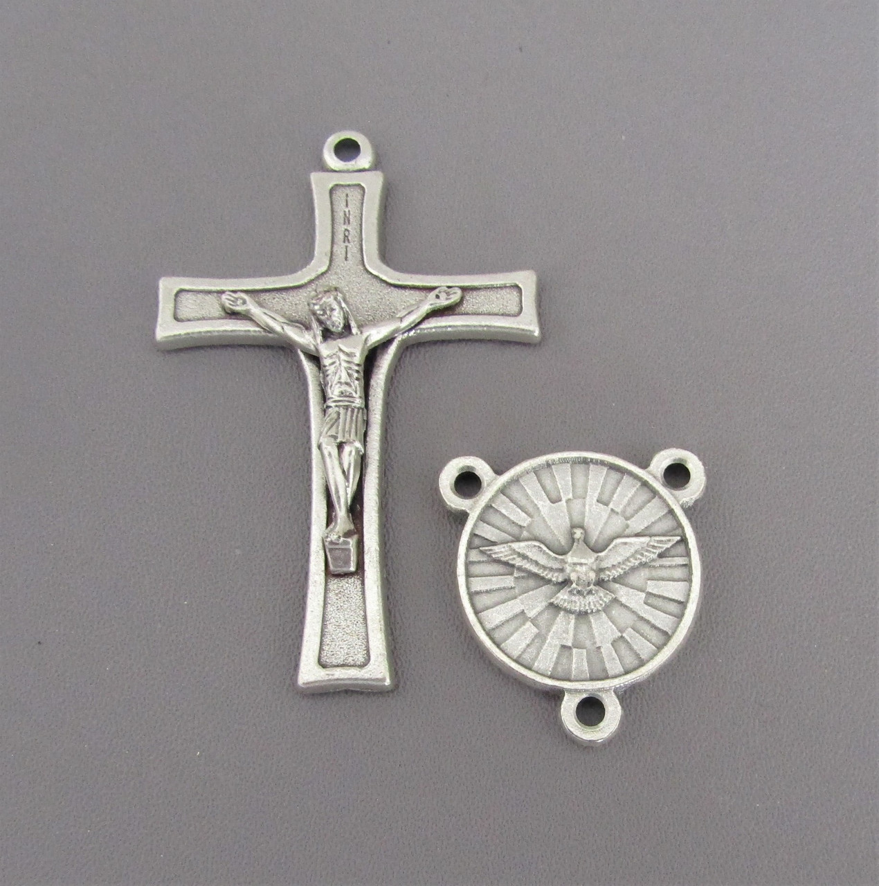 Rosary CENTER & CRUCIFIX Gifts Holy Spirit