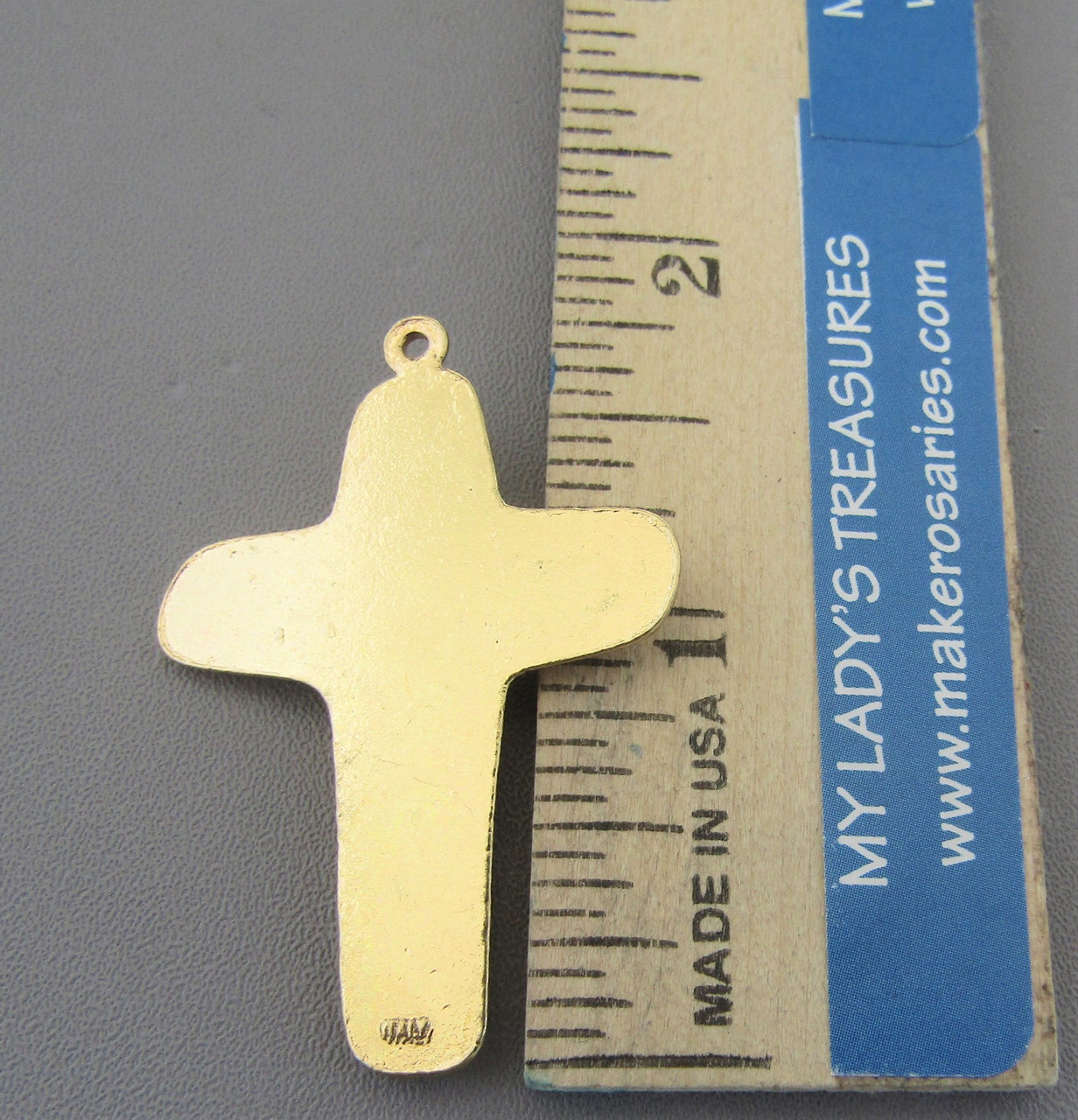 Schoenstatt Rosary Crucifix GOLD 2 pc