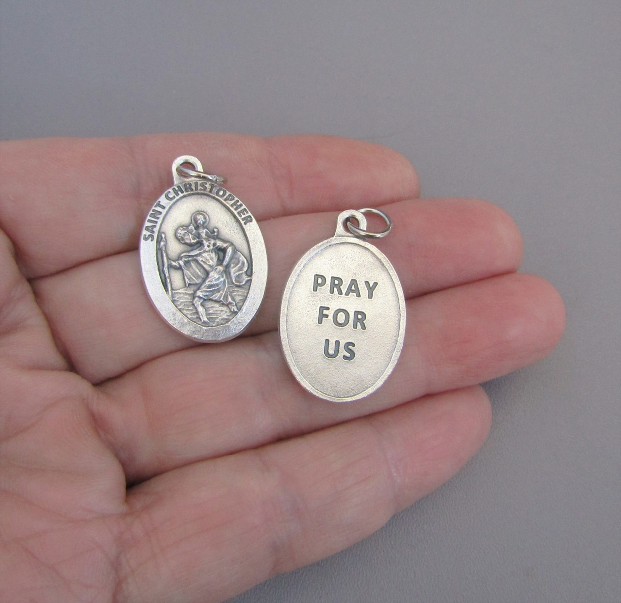 Holy Medal Saint Christopher Silverplate - Lot 3