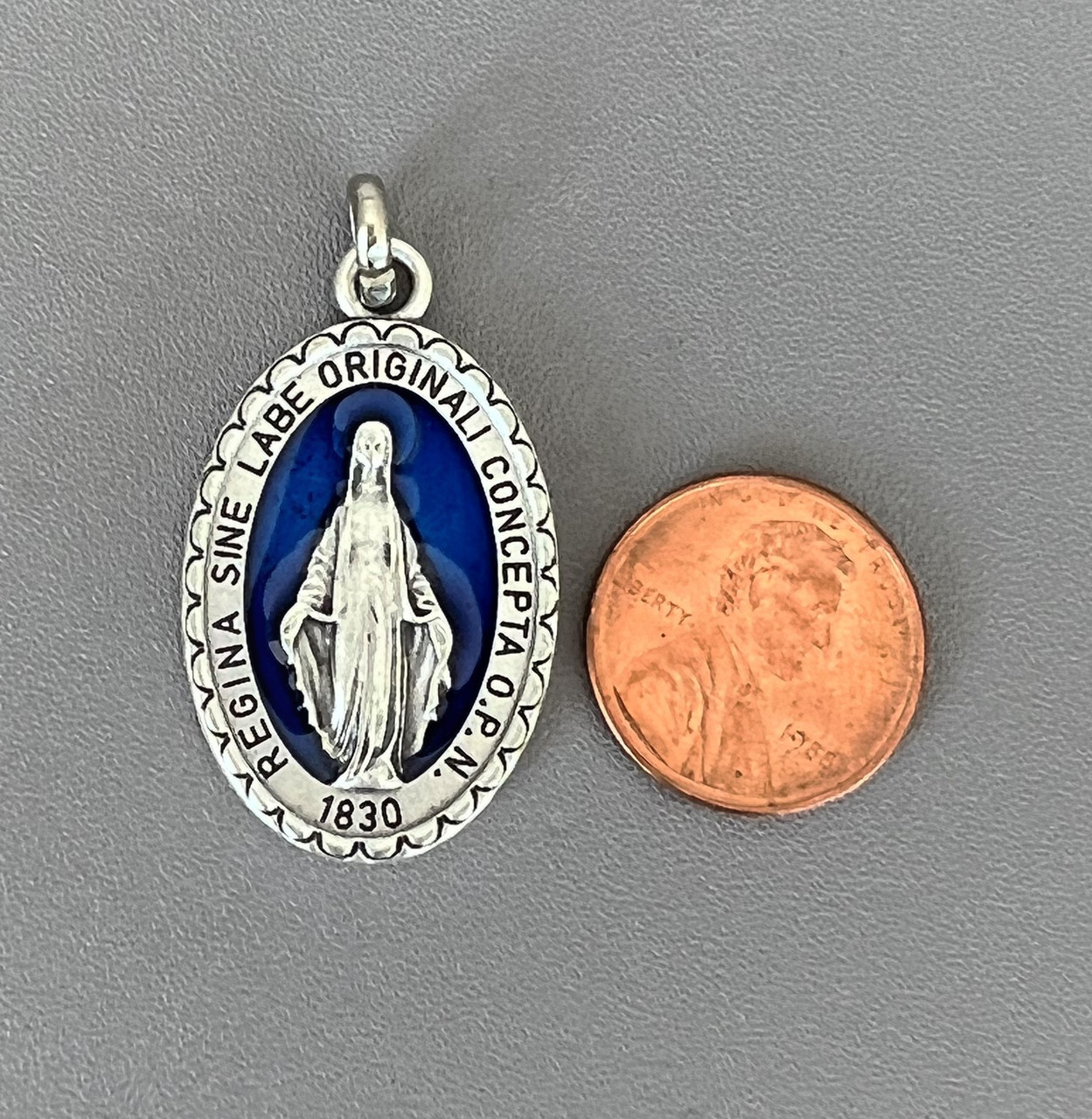 LARGE Miraculous Medal BLUE