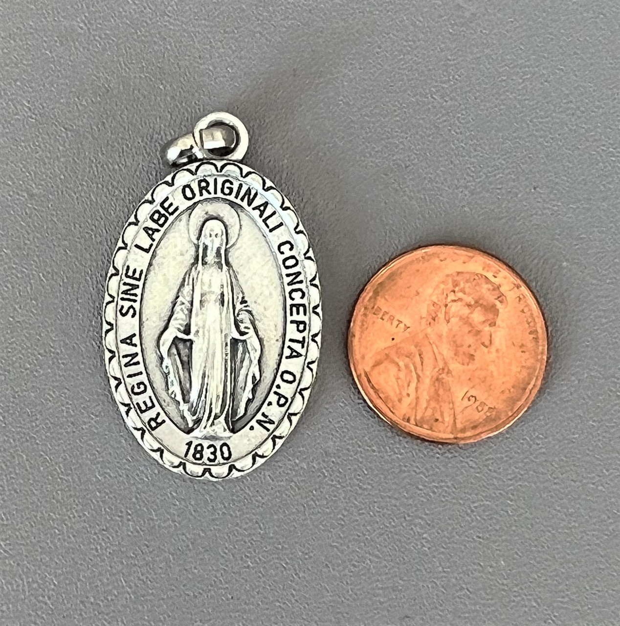 LARGE Miraculous Medal SILVER
