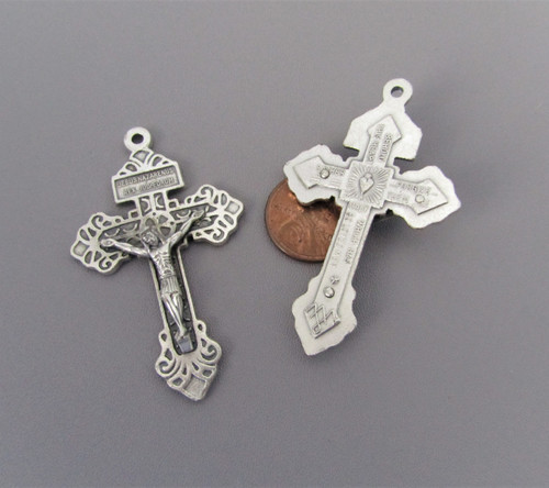 Pardon Rosary Crucifix 2.25"