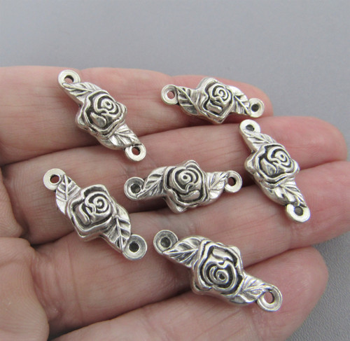 Rose OUR FATHER Beads ~ 12/pkg LARGE