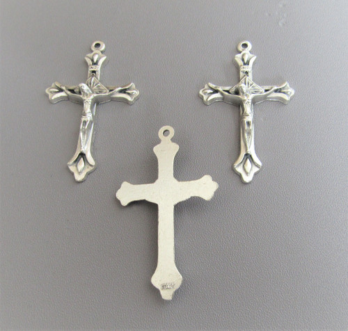 Teardrop Rosary Crucifix 1.5" -Lot 3