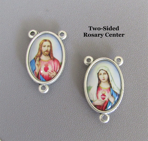 Sacred & Immaculate Heart Center 1" COLOR 2 side LARGE