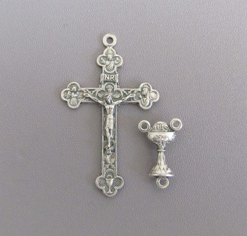 Rosary CENTER & CRUCIFIX Set First 1st Communion