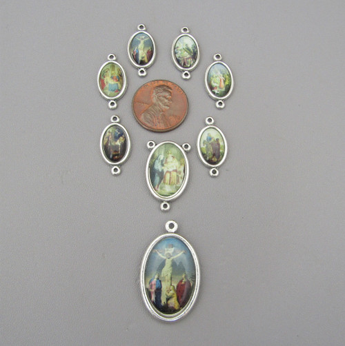 7 Sorrows Dolors Chaplet Set ~ 8 pc COLOR