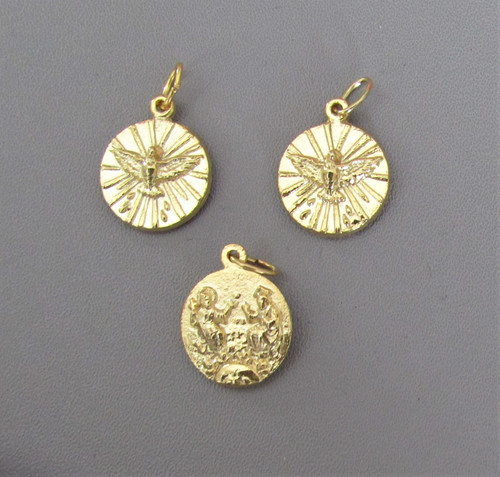Holy Spirit CONFIRMATION Charm GOLD -Lot 3