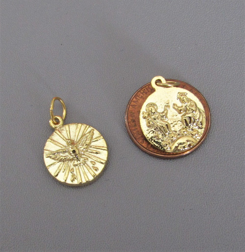 Holy Spirit CONFIRMATION Charm GOLD -Lot 3