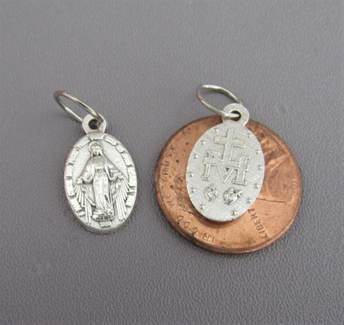 Miraculous Medal Charm SMALL ~Lot 6
