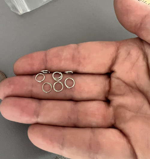 Jump Rings ~ SILVER  5mm Rosary Parts 10grams