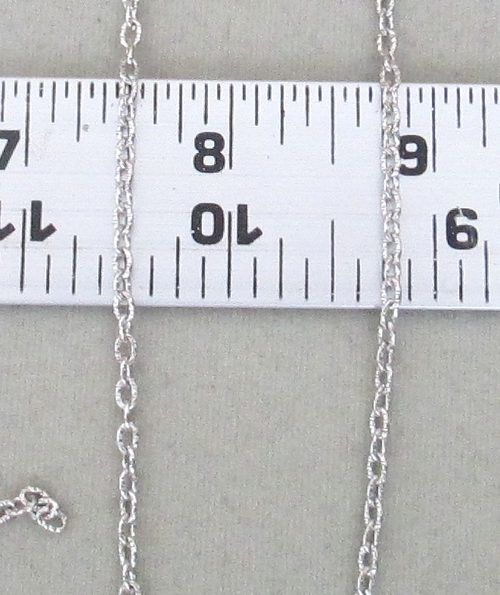 4ft  SILVER Finish Chain 3mm Oval ~ Rosary Parts