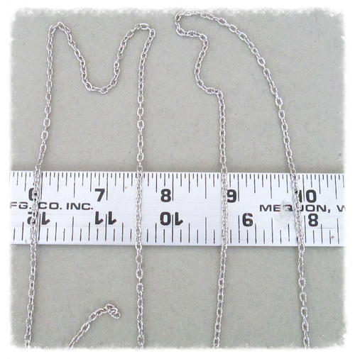 4ft  SILVER Finish Chain 3mm Oval ~ Rosary Parts
