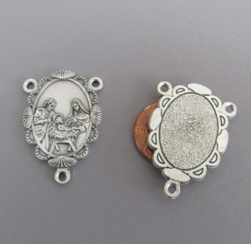 Nativity Scallop Rosary Center*