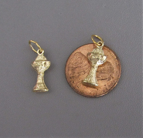 CHALICE 1st First Communion Charm GOLD ~ Lot 3