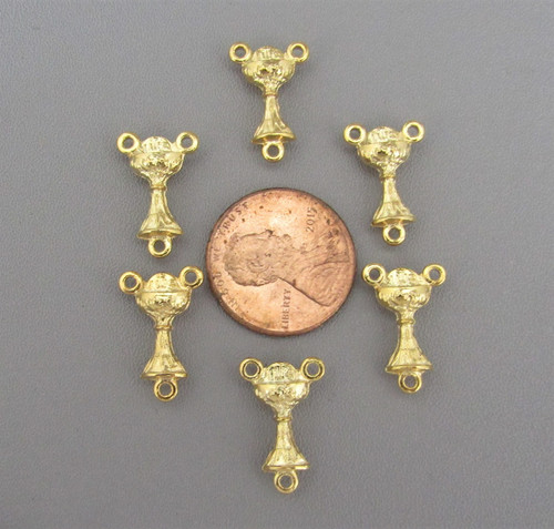 Communion Chalice Center SMALL Gold -Lot 6