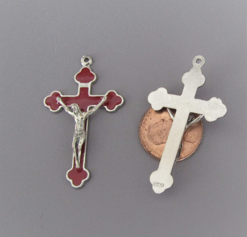 RED 1.5" Rosary CRUCIFIX -Lot 3