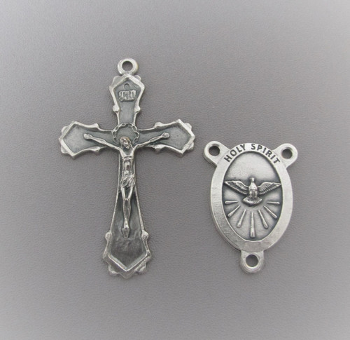 Rosary CENTER & CRUCIFIX Confirmation DOVE