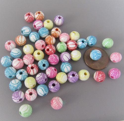 120 Lady of Guadalupe Beads ~ 8mm Multi Color