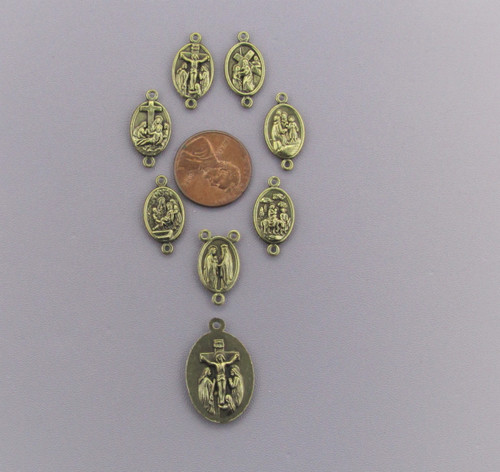 7 Sorrows Dolors Chaplet Set ~ 8 pc Bronze