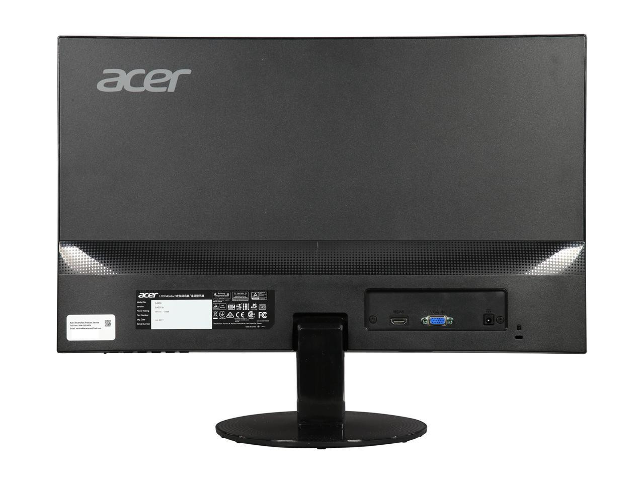 Acer 23" Widescreen LED Monitor Full HD 60Hz 4ms SA230 bi