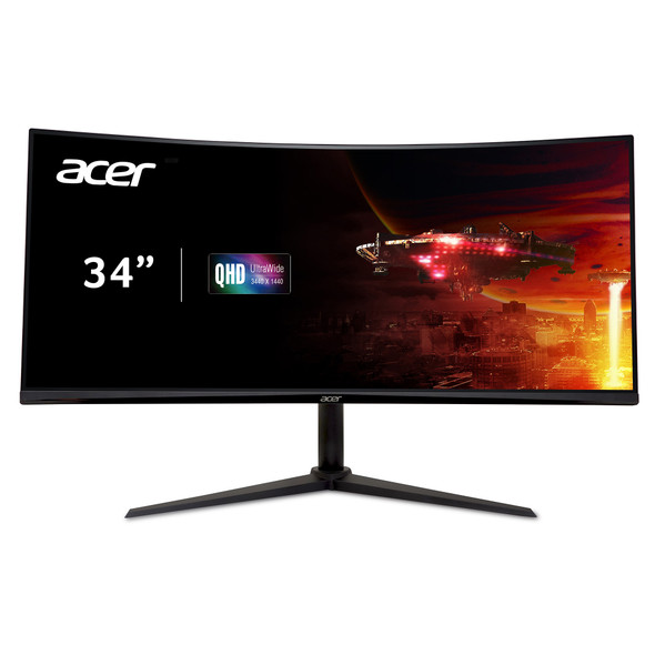 Acer Nitro XZ342CU  34" Monitor WQHD 3440x1440 180Hz IPS 400Nit HDMI DisplayPort | XZ342CU V3bmiiphx | Scratch & Dent | UM.CX2AA.303.HU