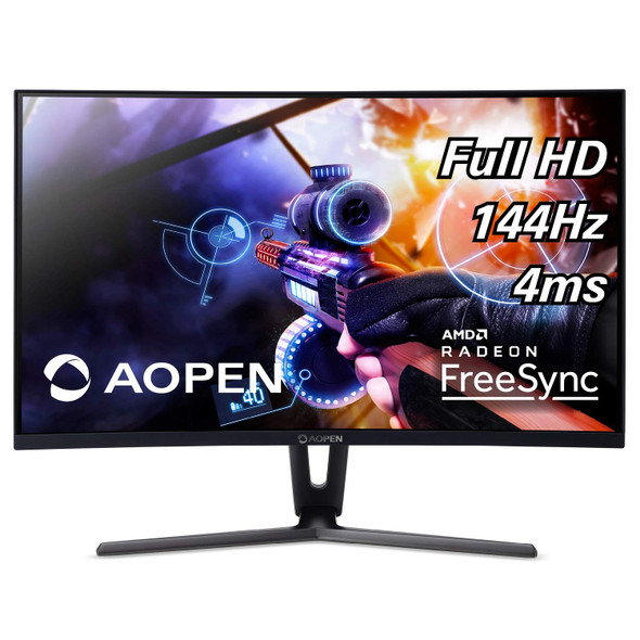 Acer AOPEN HC1 27" Curved Gaming Monitor AMD FreeSync 1920x1080 4ms 144Hz | 27HC1R P