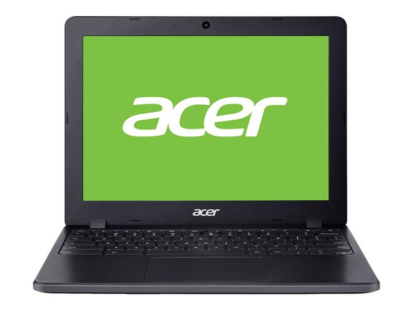 Black Heavy Duty Leather Protective Case Compatible with The Acer Chromebook 712 12 Broonel Contour Series