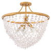 Fredrick Ramond - FR41591DA - LED Semi-Flush Mount - Myra - Distressed Brass