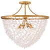 Fredrick Ramond - FR41591DA - LED Semi-Flush Mount - Myra - Distressed Brass