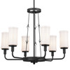 Kichler - 52451BKT - Six Light Chandelier - Vetivene - Textured Black
