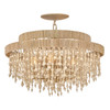 Fredrick Ramond - FR47003BNG - LED Semi Flush Mount - Freya - Burnished Gold