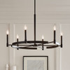 Kichler - 52427BK - Six Light Chandelier - Tolani - Black