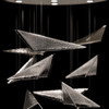 Fine Art Handcrafted Lighting - 100119-44 - LED Pendant - Volo - Silver