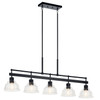 Kichler - 52404BK - Five Light Linear Chandelier - Eastmont - Black