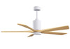 Matthews Fan Company - PA5-WH-LM-60 - 60" Ceiling Fan - Patricia-5 - Gloss White