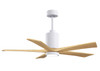 Matthews Fan Company - PA5-WH-LM-52 - 52" Ceiling Fan - Patricia-5 - Gloss White
